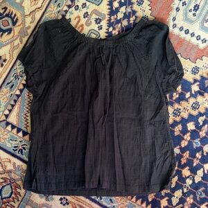 Off the shoulder peasant tee